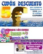 Cupones de descuento para tienda online