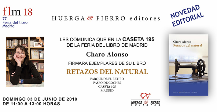 Presentación de Retazos Del Natural en la Feria del Libro de Madrid